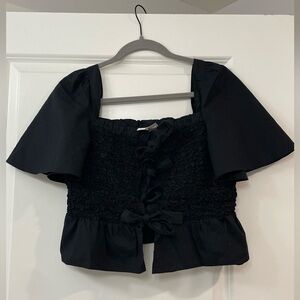 Maeve front tie top